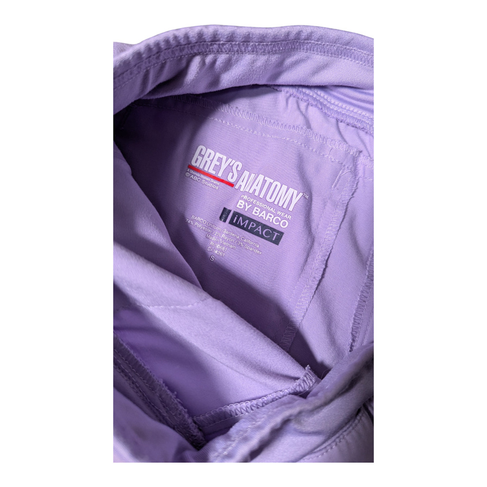 Greys Anatomy Scrub Outfit - Lilac/Lavender Purple Color-Size Small -Womens EUC - Picture 10 of 12